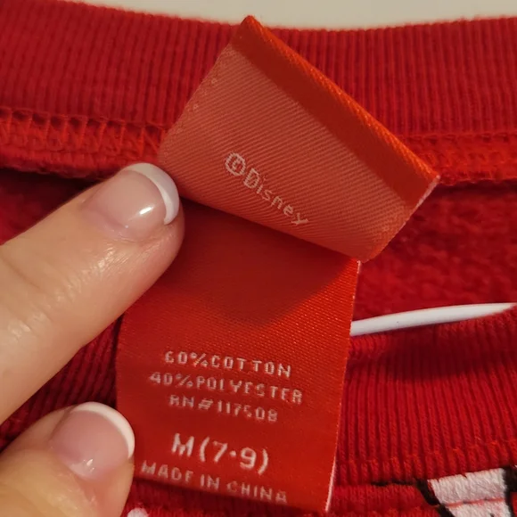 Disney Red Crew Neck Shirt - Picture 5 of 6